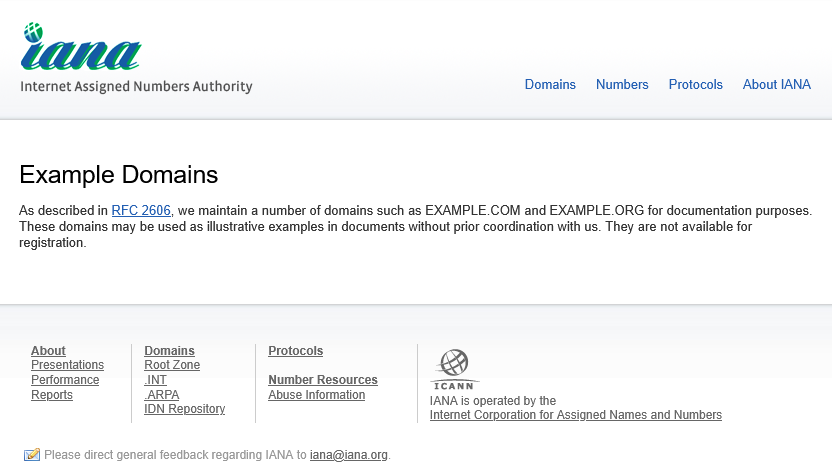2012年12月7日以前のexample.comの説明ページ